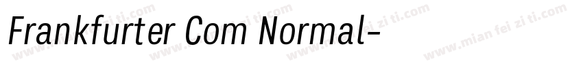 Frankfurter Com Normal字体转换